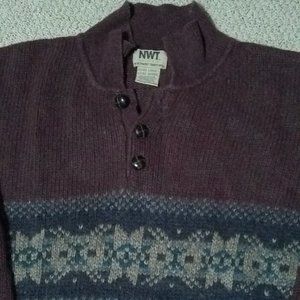 NWT naturals XL pull over ramie/wool sweater vintage